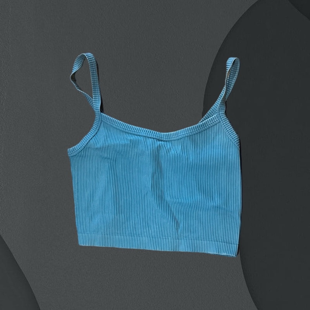 Blue Crop Tank Top Women’s Medium/Large - Forever 21